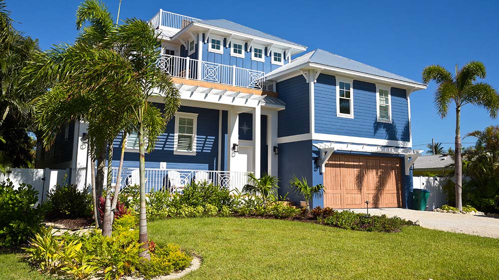 Newly constructed florida house seen while preforming home inspection services 